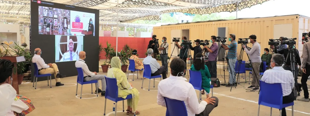 NEW Expanded COVID-19 FREE Tele-Screening and Testing Zone inaugurated at AKUH