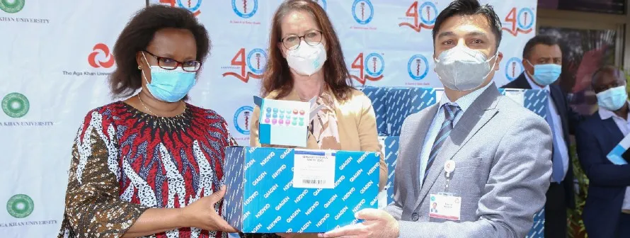 ​AKUH & German government donate COVID-19 testing kits to Ministry of Health