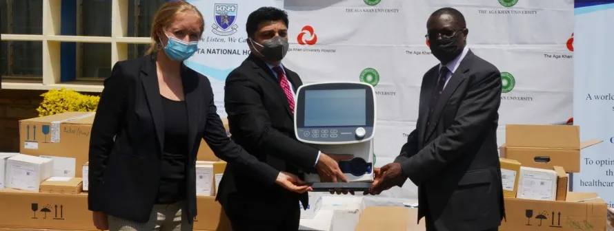 AKUH, EU donate ventilators to KNH and KU Hospitals
