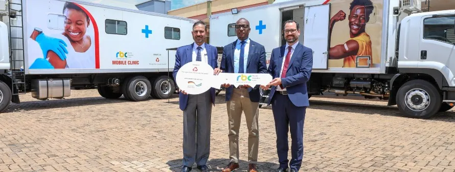 AKUH & German government donate mobile vaccination clinics to Ministry of Health/ Rwanda Biomedical