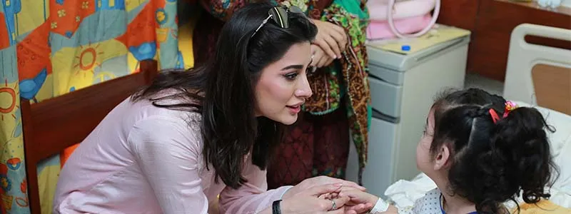 Mehwish Hayat Spreads Cheer at the Children's Hospital at the Aga Khan University Hospital